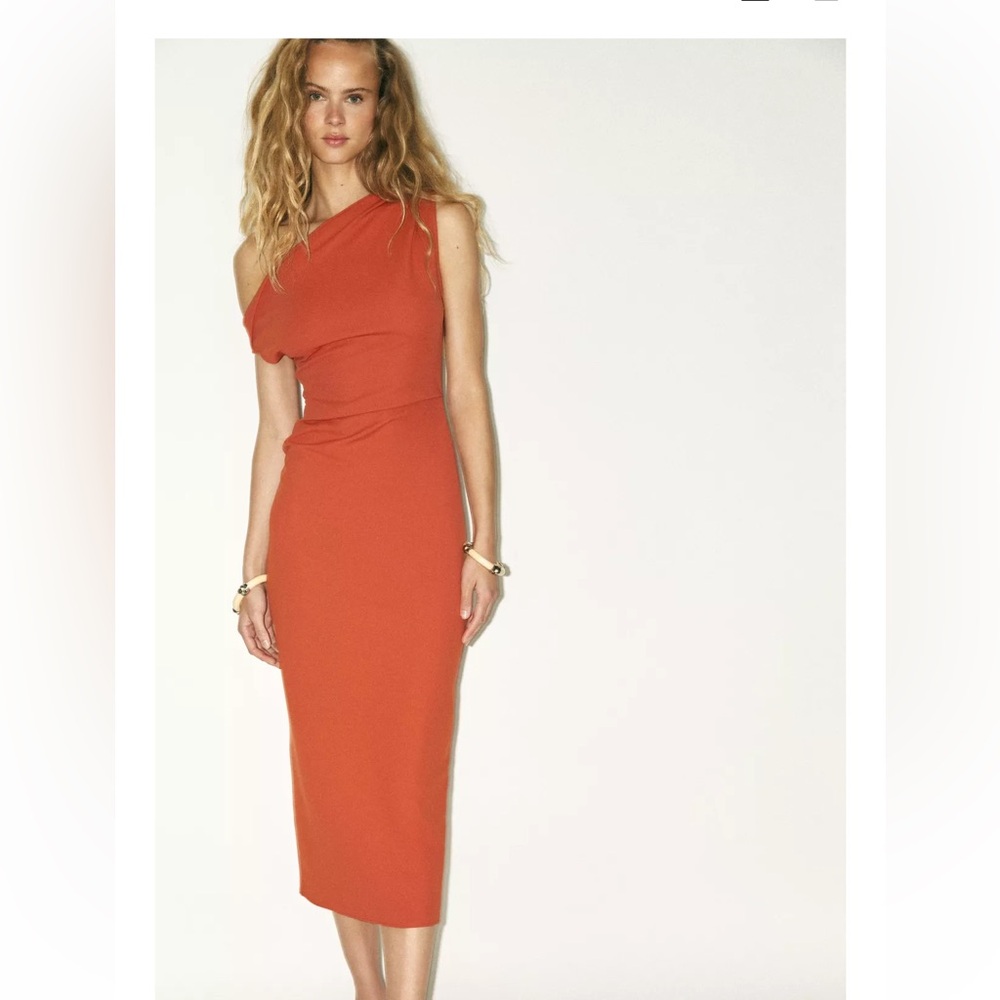 Zara Draped Midi Dress